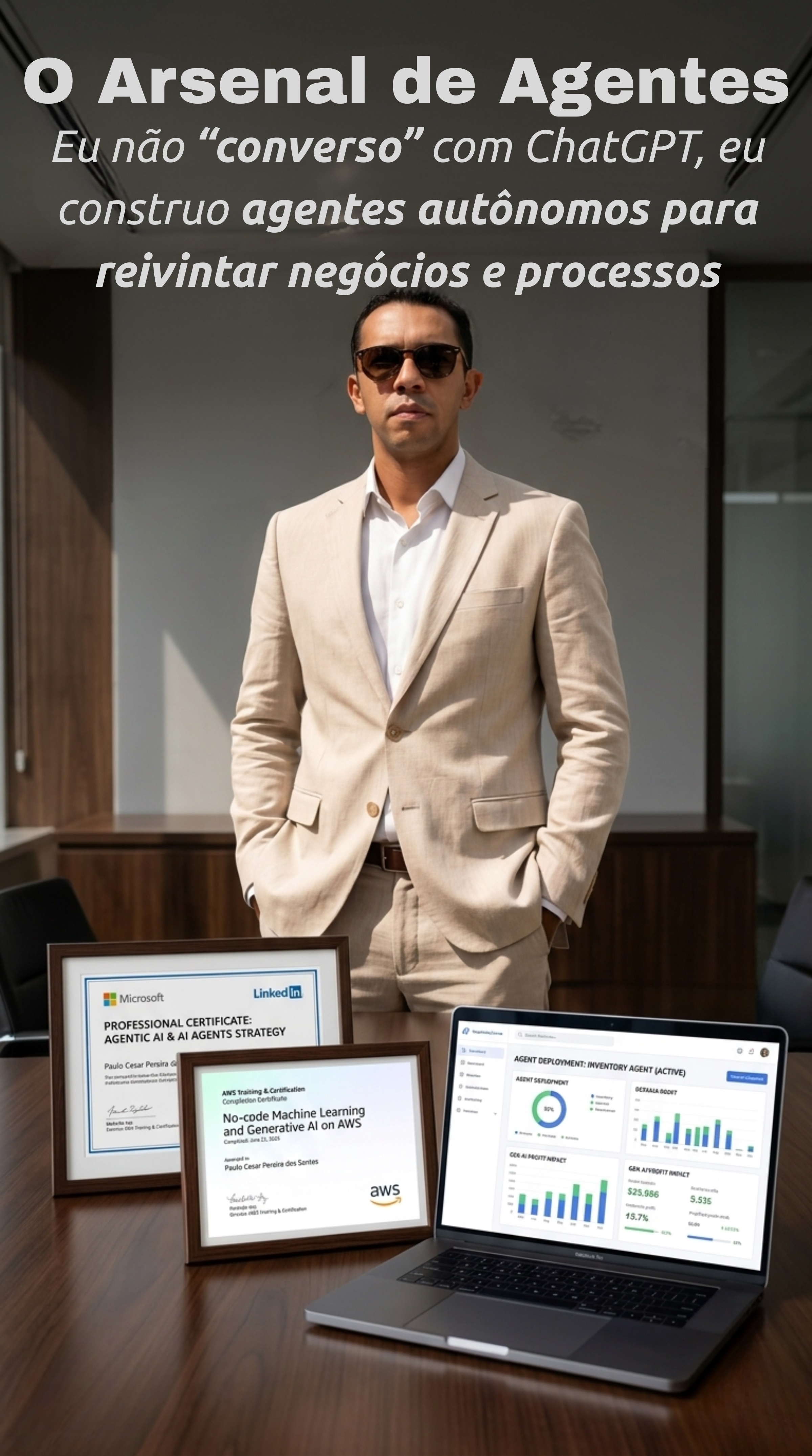 Agentes IA autônomos para lucro corporativo